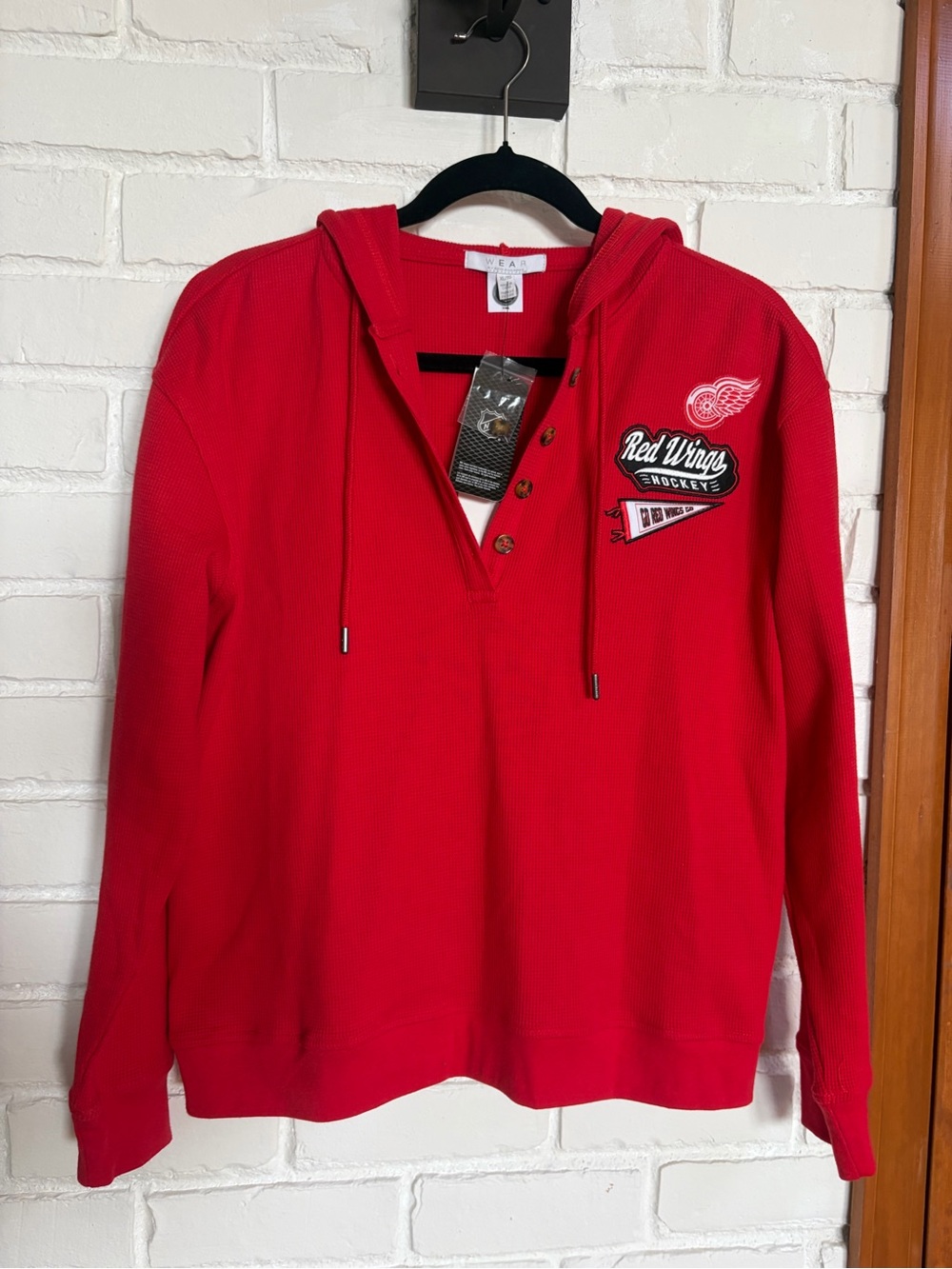 Detroit Red Wings Women's Hooded Henley